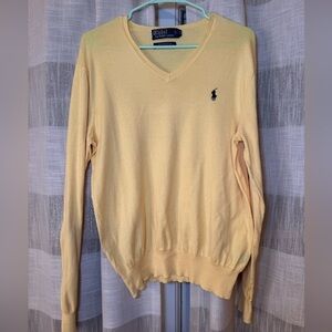 Ralph Lauren Light Yellow Pima Cotton Sweater